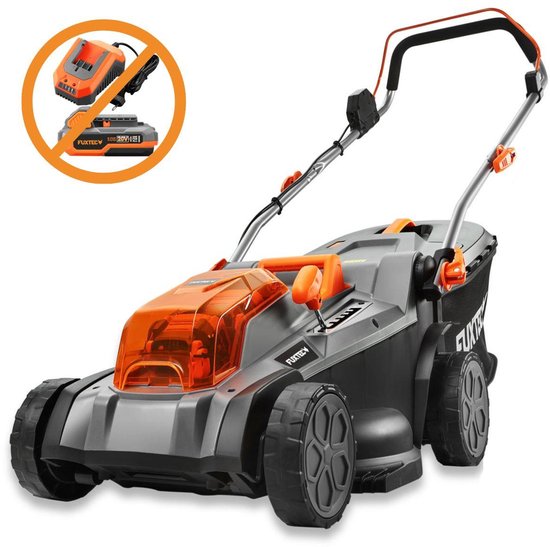 FUXTEC 40V accu-grasmaaier FX-E2RM43 - maaibreedte 43 cm - 2x20V 40V - opvangbak van 40 l - mulchfunctie - zonder accu en oplader