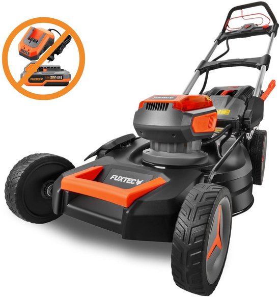 FUXTEC 40V accu-grasmaaier FX-E2RM51 - maaibreedte 51 cm - achterwielaandrijving - 3-in-1 maaisysteem - opvangbak van 50 l - zonder accu