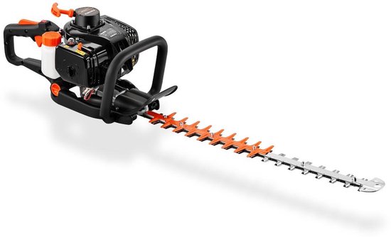 FUXTEC Benzine Heggenschaar FX-MH123ECO - 60 cm Meslengte - 56 cm Snijlengte - Professionele Geharde Stalen Messen - Centrifugaalkoppeling - Ergonomische 90° Handgreep van Merkloos	