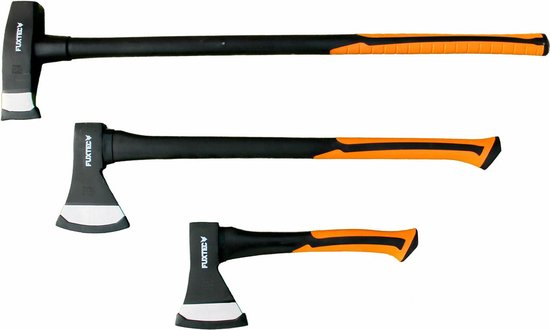 FUXTEC bijl set van 3 - Hatchet - Hakbijl - Kloofbijl - FX-AX3 van FUXTEC