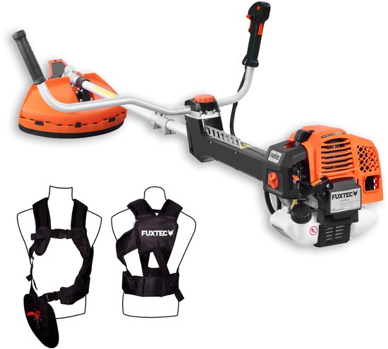 FUXTEC Bosmaaier Benzine - Professionele Grastrimmer - 62cc - 2-takt - 2in1 - FX-PS162 van FUXTEC