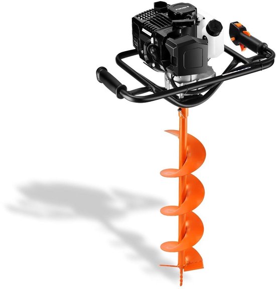 FUXTEC FX-EB143ECO benzine grondboor, grondboor incl. 2 boren, 42,7 cm³, 100/150 mm boor, centrifugaalkoppeling, ergonomisch ontwerp, 8,5 kg van FUXTEC