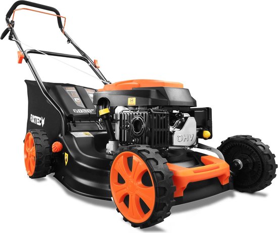 FUXTEC Grasmaaier Benzine - 46 cm - Duwmaaier - Mulchfunctie - Opvangbak 50L - FX-RM4646ECO van FUXTEC