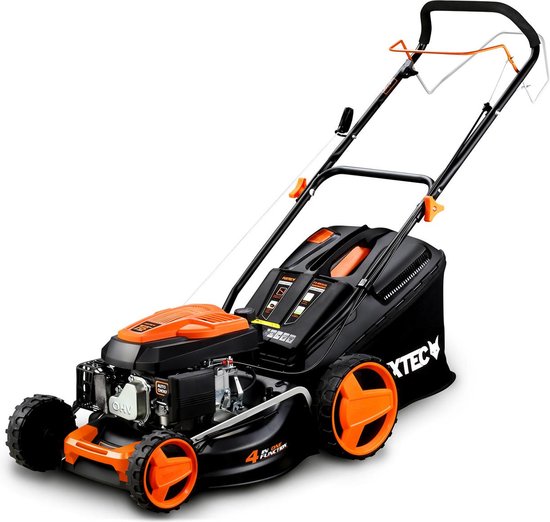 FUXTEC Grasmaaier Benzine - 46cm - Zelfrijdend / Zelftrekkend / Achterwielaandrijving - Mulchfunctie - Opvangbak 50L - FX-RM4646 van FUXTEC