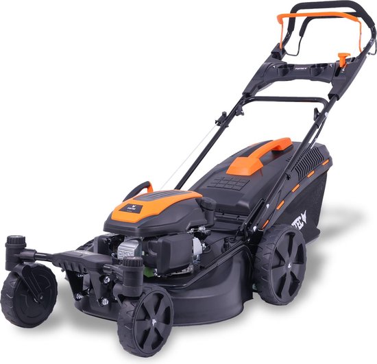 FUXTEC Grasmaaier Benzine - 51cm - 4-takt - 170cc - zelfrijdend / zelftrekkend /achterwielaandrijving - Mulchfunctie - Opvangbak 60L - FX-RM5170agile van FUXTEC