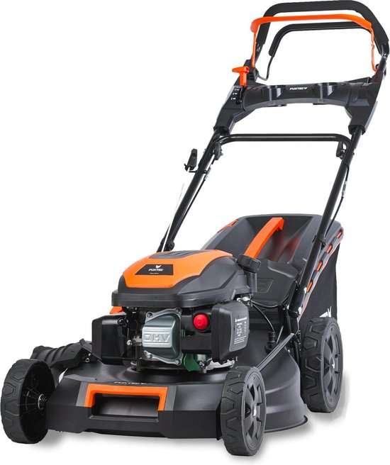 FUXTEC Grasmaaier Benzine - 51cm - 4-takt - 170cc - zelfrijdend / zelftrekkend /achterwielaandrijving - Mulchfunctie - Opvangbak 60L - FX-RM5170PRO van FUXTEC