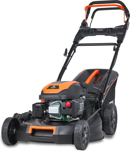 FUXTEC Grasmaaier Benzine - E-Start - 51cm - 4-takt - 170cc - Zelfrijdend / Zelftrekkend / Achterwielaandrijving - Mulchfunctie - Opvangbak 60L - FX-RM5170eS van FUXTEC