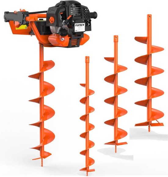FUXTEC Grondboor Benzine incl. 100/150/200mm hulpstukken - 52cc - FX-EB152 (Nederlands instructieboek) van FUXTEC