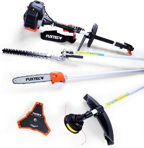 FUXTEC Multitool Benzine 4 in1 - Multigereedschap - Bosmaaier - Kettingzaag - Heggenschaar - FX-MT152 van FUXTEC
