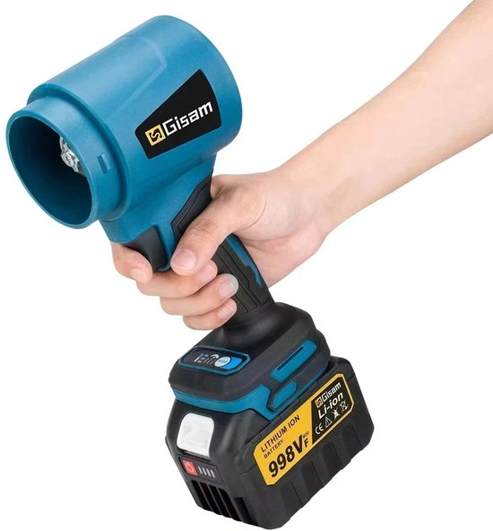 Fytura - Draagbare Borstelloze Turbo Blower – 300.000 RPM, Jet Fan 400 m/s, Hoge Druk Luchtblazer – Compatibel met Makita 18V Accu’s – Voor Stofverwijdering en Doe-Het-Zelf Gebruik van Fytura