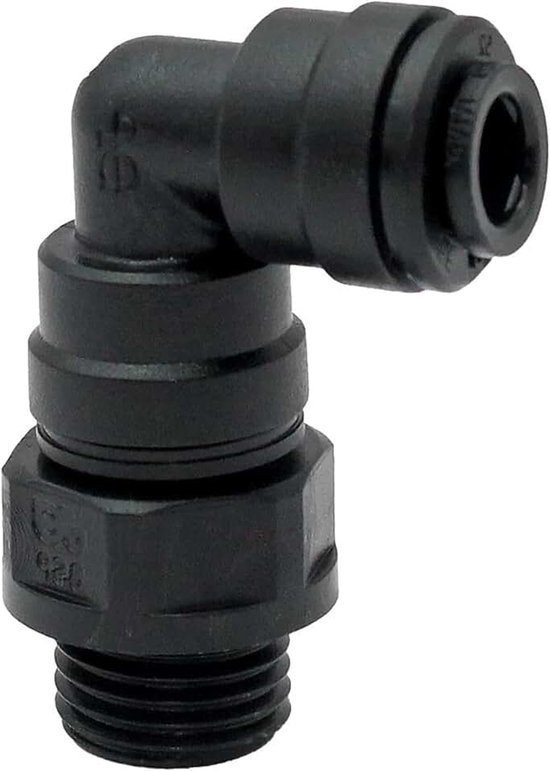 G 1/4 a., voor buitenslang Ø 5 mm, werkdruk max. 16 bar.