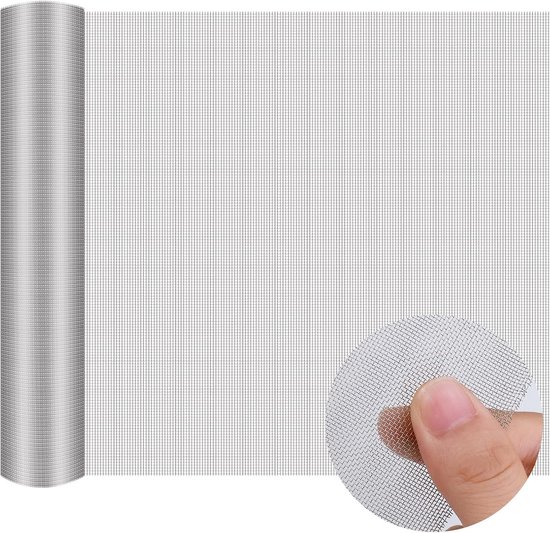 Gaas 30 Mesh - Filter Screen Sheets - Roestvrij Staal Air Vent Mesh Cover - Wire Mesh Roll 30x150CM - Knaagdier Mesh Sheet voor Ventilatie - Ramen Deur Filter - Keuken Tuin van Merkloos	