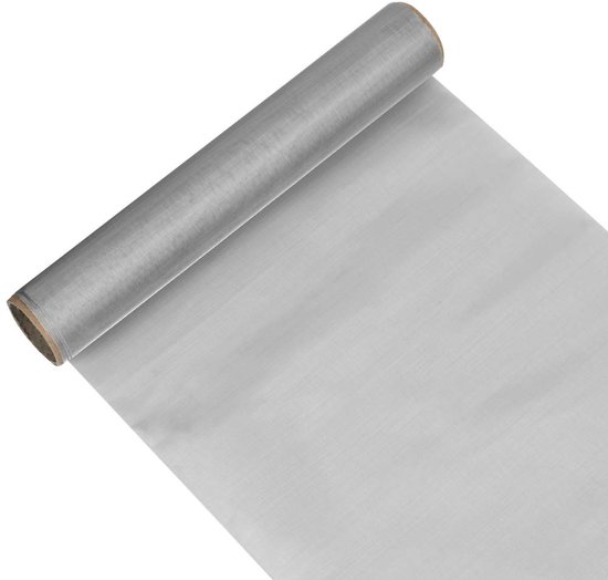 Gaasdoek van roestvrij staal 304 - maaswijdte 200 mesh - 30 x 100 cm - filterdoek - zeefdoek - duurzaam en sterk van Vounot