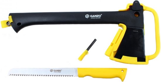 Ganzo - Kampeerbijl - Zaag - Vuursteen van Ganzo