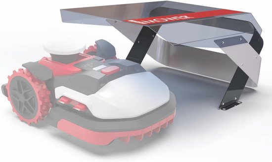 Garage voor robotmaaier, geschikt voor gazons tot 5000 m², met transparant dak en UV-bescherming van Merkloos	