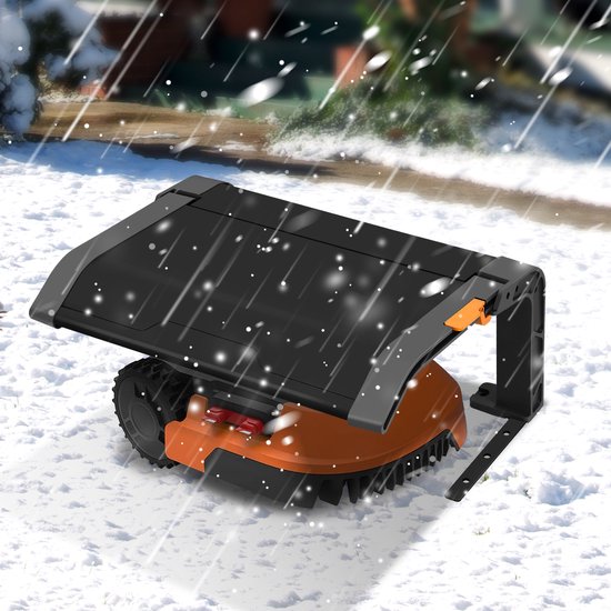 Garage voor robotmaaier Grasmaaier Garage Maaierrobot Dak Zwart Beschermt Schuur Opvouwbaar Afdekzeil van Merkloos	