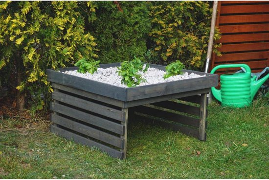 Garage voor robotmaaier - Grasmaaier robotgarage met plantendak van Florabest