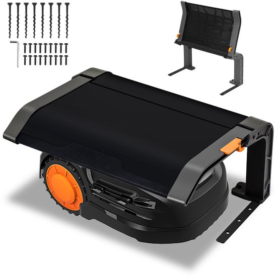 Garage voor robotmaaier Grasmaaiergarage Robotmaaiergarage Robotmaaierdak Opvouwbare zonweringkap van Vounot