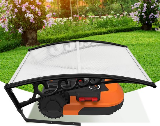 Garage voor robotmaaier Premium grasmaaiergarage met dak Robomove robotmaaiergarage van Robomove