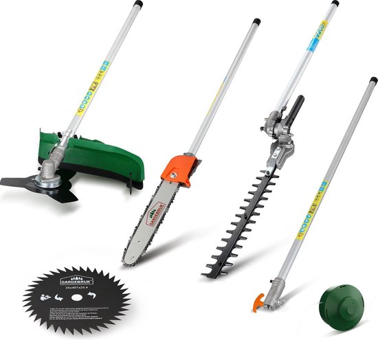 Gardebruk 5in1 Multitool - 2 PK Motor – met o.a. Kettingzaag/Trimmer van Gardebruk