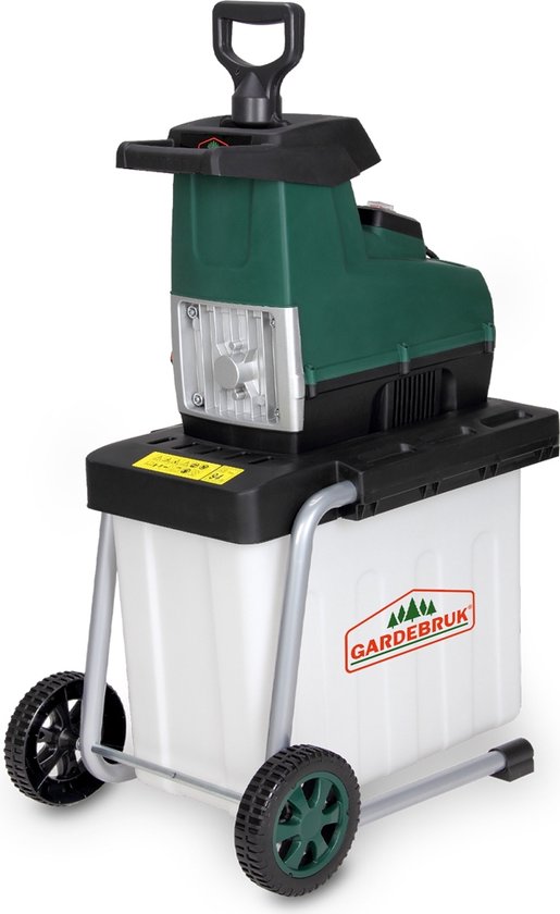 Gardebruk Hakselaar - Elektrisch 3100W 45mm Takdikte 60l - Groen