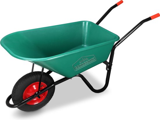 Gardebruk Kruiwagen - 100l Kunststof Kuip Belastbaar tot 250kg - Groen van Gardebruk