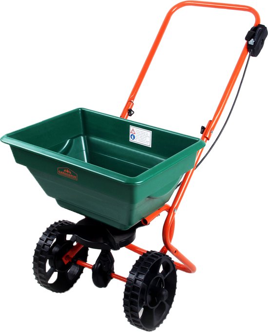 Gardebruk Strooiwagen 25L – Verstelbaar - Oranje Groen Zwart van Merkloos	