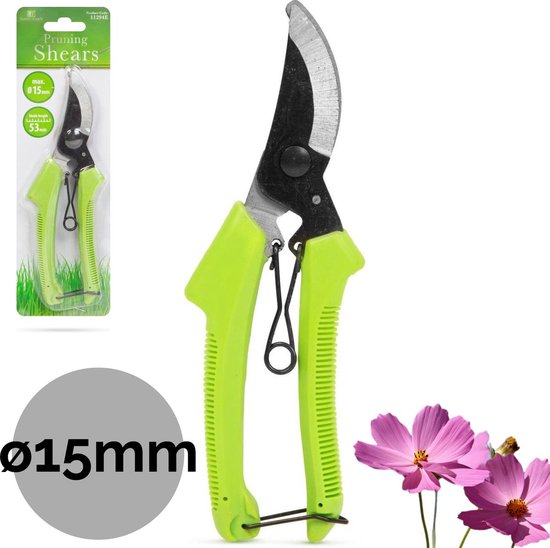Garden of Eden - Snoeischaar Bloemenschaar - Werkt tot 15mm dikte - Handsnoeischaar Takkenschaar - BPK van Merkloos	