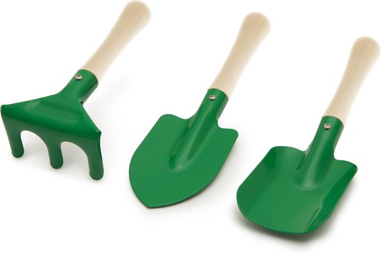 Garden of Eden - Zandbakspeelgoed - Harkje en 2x Schepje - Strand en Zandbak Speelgoed van Merkloos	