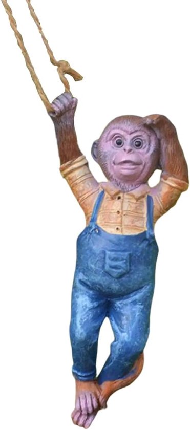 Garden Pendant met Dwarf Nest voor Buiten - Tuin Gnomes - Hars Decoratieve Figuren - Solar Huis - Handbeschilderde Tuin Decoratie Binnen Buiten van Merkloos	