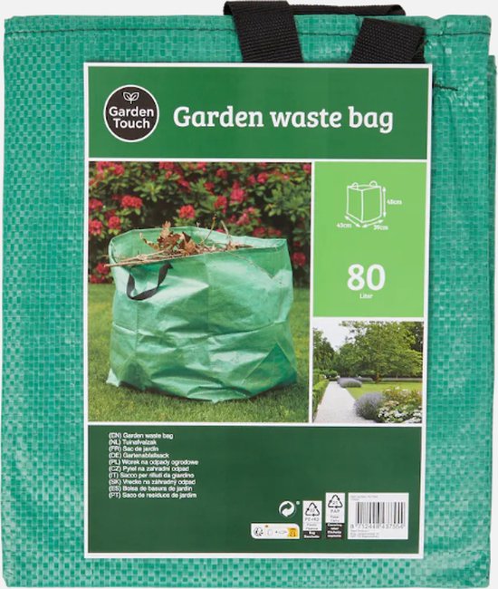 Garden Touch tuinafvalzak 80 liter | 39 x 48 x 43 cm van Garden Touch