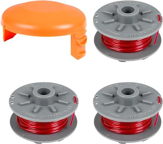 Gardena 5364-20 Vervangende Spoel 1,6 mm voor Turbo Grastrimmer SmallCut 2401 - 6,1 m Lange Trimmerspoel met Spoeldeksel 5328-20 (3 Spoel + 1 Afdekking)
