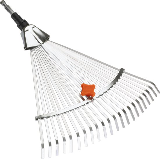GARDENA Combisystem bladhark Hark - Werkbreedte verstelbaar 30/50 cm - Aanbevolen steellengte 130 cm van GARDENA
