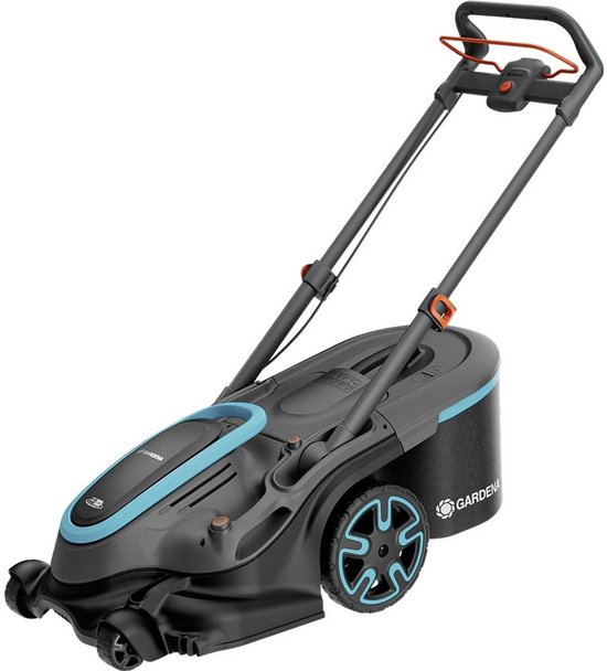 GARDENA PowerMax Duo 46/36V P4A Ready-To-Use-Set Accu-grasmaaier Accu Incl. 2 accu's, Incl. oplader, Met graskam, Inste van Merkloos	