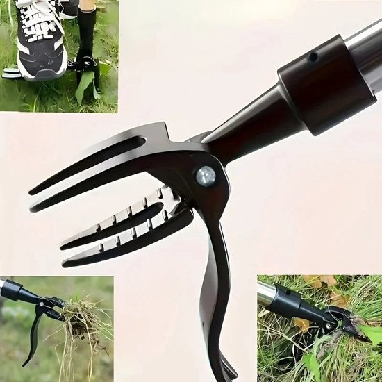 GardenPro - Onkruidkop - Vierklauw - Ergonomische Greep - Wortelverwijdering - Voor Professionals - Model 4KLAWSS