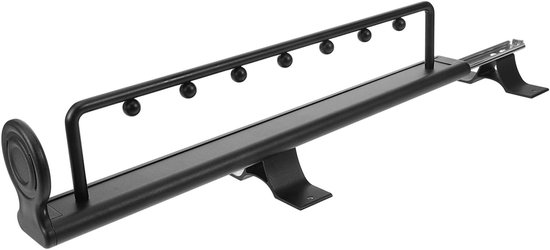 Garderobestang Telescopisch - Kaststang Uitschuifbaar - Kleding Opbergen - Verstelbare Lengte - 40 cm - Zwart