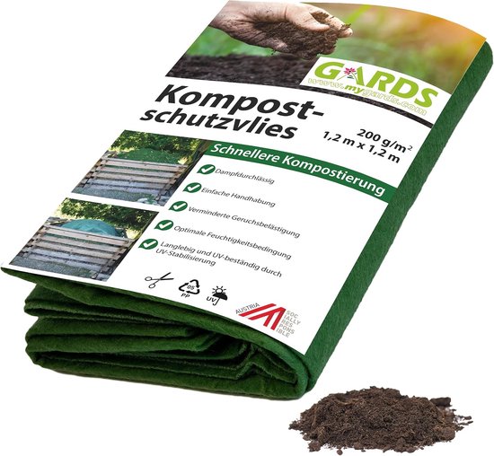 Gards NEU Kompostvlies - Compostbeschermvlies - Compostvlies, afdekking, scheurvast - geurverminderend - ShopVlot