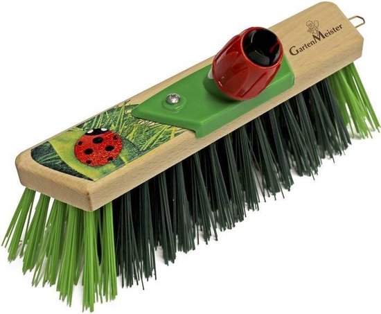 GartenMeister Tuin bezem, 63 mm/29 cm, elaston borstelharen van Gartenmeister