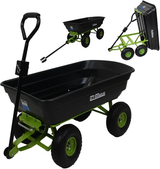 Gartenwagen kippbar 300 kg Handwagen Kippwagen Transportwagen Transportkarre van Merkloos	