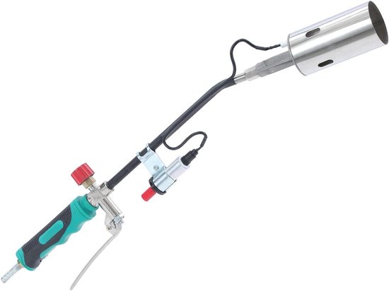 Gas Brander - Onkruidbrander Fakkel - Onkruid Verwijderen - Elektronische Ontsteker - 57cm Lengte - Zilver