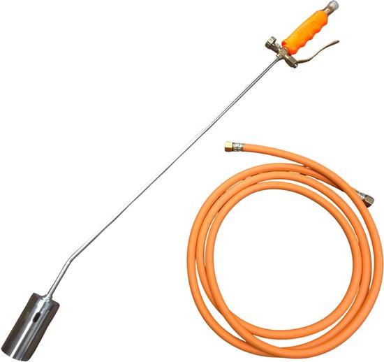 Gas onkruidbrander 90 cm met 3 Meter Gasslang – Professionele Propaanbrander met 3/8" Schroefkoppeling