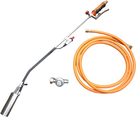 Gasbrander 90 cm met Elektrische Ontsteking, 3 Meter Gasslang & 2,5 Bar Gasdrukregelaar