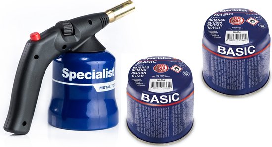 Gasbrander met 2 gaspatrone Soldeerbrander - Dakbranders van Güde