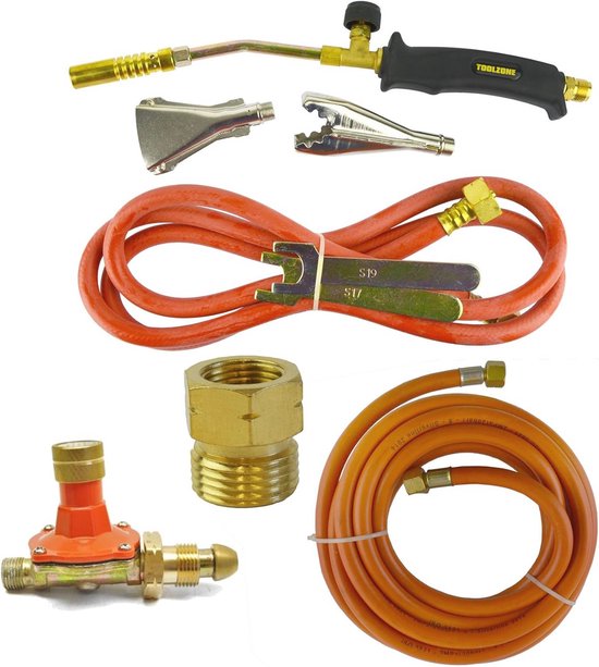 Gasbrander met Propaan Slang en Regulator voor Solderen en Onkruidbestrijding van Merkloos	