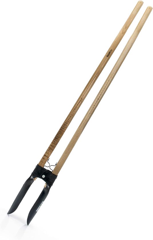 Gatspade Hekpalen - Grondgraver - Gaten Graven - Traditioneel Gesmeed - 143 cm - Zilver