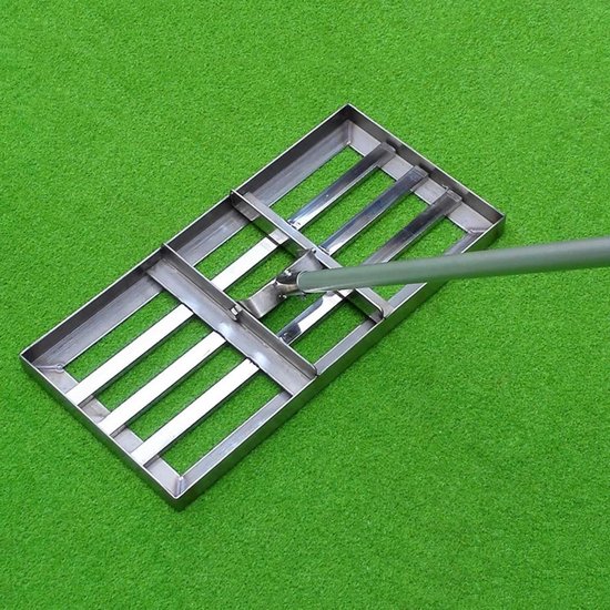 Gazon Egalisatie Hark - Golf Bunker Hark - Gazon Onderhoud - Dubbelzijdige Harkkoppen - Niet gespecificeerd - Zwart
