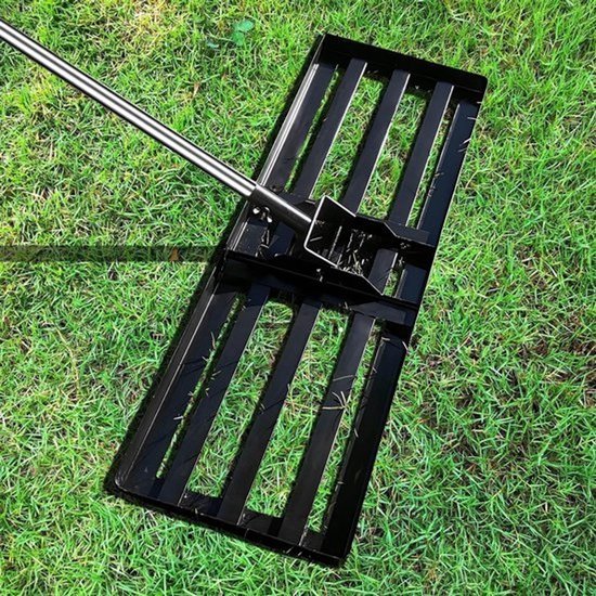 Gazon Nivelleerhark - Tuin Egaliseerhark - Gazon Egaliseren - Verstelbaar Handvat - 76 x 25 cm
