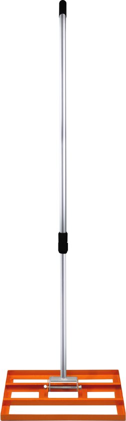 Gazon Nivellering Hark Grond Leveler 50 cm - Verstelbaar Handvat 1.20 - 1.90 m Tuin Gazon Golf Zand Gras Achtertuin Bodemnivellering Nivelleren - Oranje van GAZ