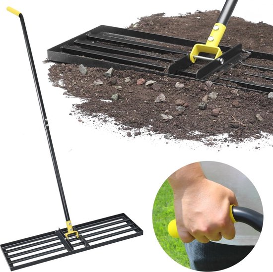 Gazon Nivelleringshark 80 cm - Efficiënte Nivellering van Grond met Ergonomische Handgreep van Merkloos	
