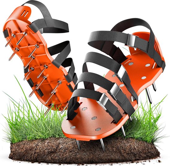 Gazonbeluchter Sandalen met 59mm Roestvrijstalen Spijkers – Universele Maat 37-48 van Merkloos	